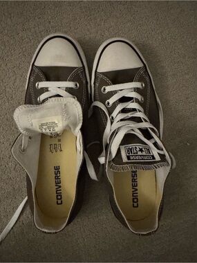 Converse Low Top Sneakers - Brown & White